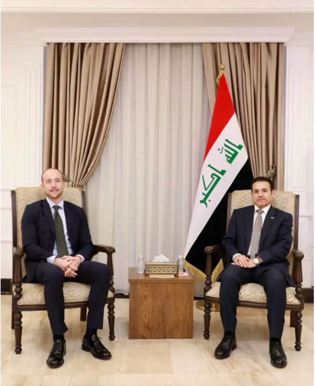 Al-Araji Holds Talks with Norwegian Representative on Regional Security and Stronger Bilateral Ties